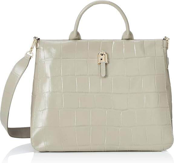 Furla WB00361BX0044 PALAZZO L TOTE Women's Tote Bag, Marmo c (1007-M7Y00)