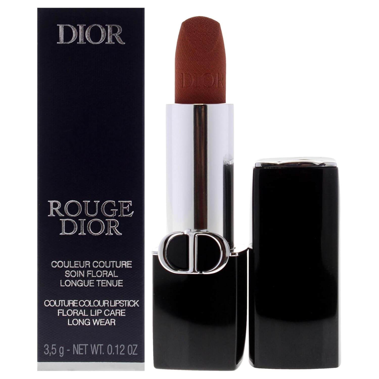 Dior Rouge Couture Velvet Lipstick - 200 Nude Touch by Christian for Women - 0.12 oz Lipstick (Refillable)