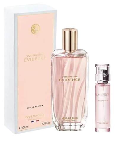 Yves Rocher Comme une Evidence Eau de Parfum, 100 ml./3.3fl.oz. and Comme une Evidence, Travel Size 10 ml./0.3 fl. oz. (Set)