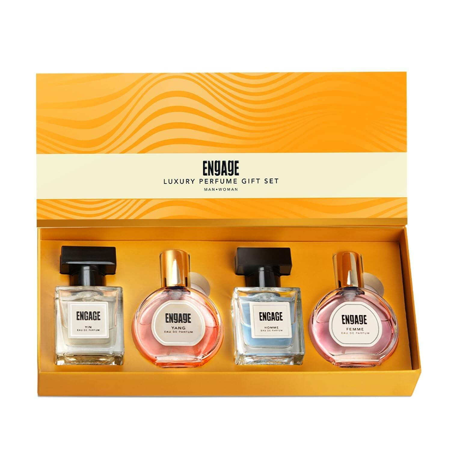 Luxury Perfume Gift Set for Women & Men | Eau De Parfum Combo Pack of 4 (25ml Each) | Long-Lasting Fragrance | Travel-Size Perfumes | Ideal for Birthday, Anniversary & Festive Gifting