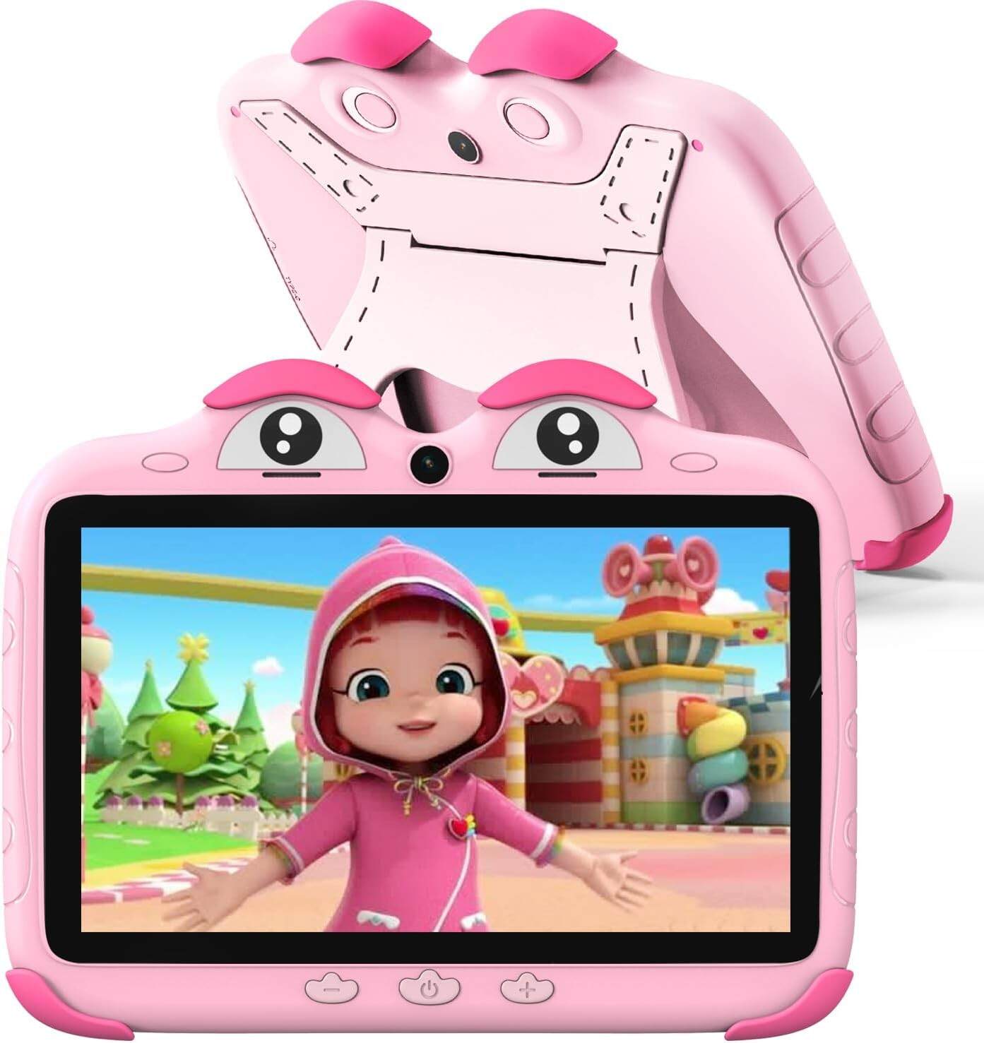 Kids Tablet 7 Inch 32GB 64GB Expanded with WiFi, Toddler Tablet for Kids Software Installed Parental Control, Children Learning Android Tablets for Toddlers Boys Girls