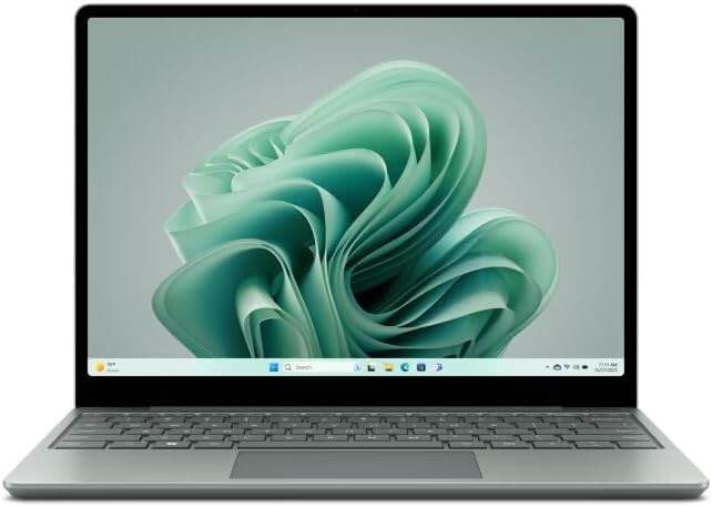 Microsoft Surface Laptop Go 3 (2023) - 12.4-inch Touchscreen, Intel i5-1235U, 8GB RAM, 256GB SSD, Windows 11, Sage (Renewed)